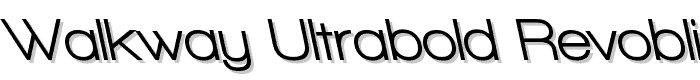 Walkway UltraBold RevOblique font